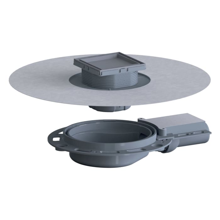 Dallmer Bodenablauf DallDrain Individual Plan OM, DN 40, 10 x 10 cm