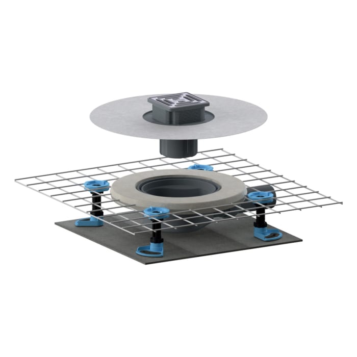 Dallmer Schallschutzablauf CeraDrain Select, DN 50, 10 x 10 cm