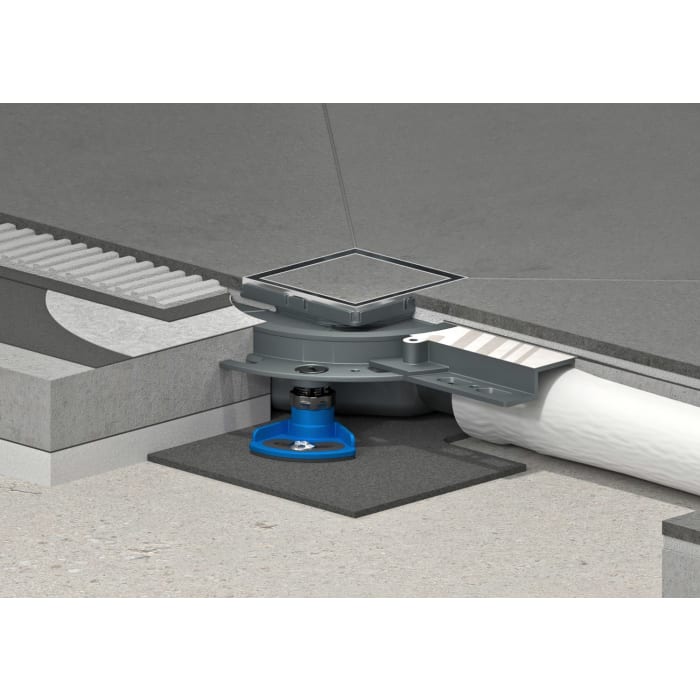 Dallmer Bodenablauf DallDrain Individual Plan, DN 40, 10 x 10 cm