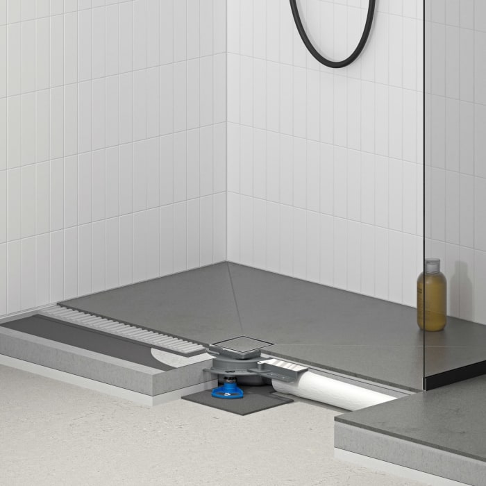 Dallmer Bodenablauf DallDrain Individual Plan, DN 40, 10 x 10 cm