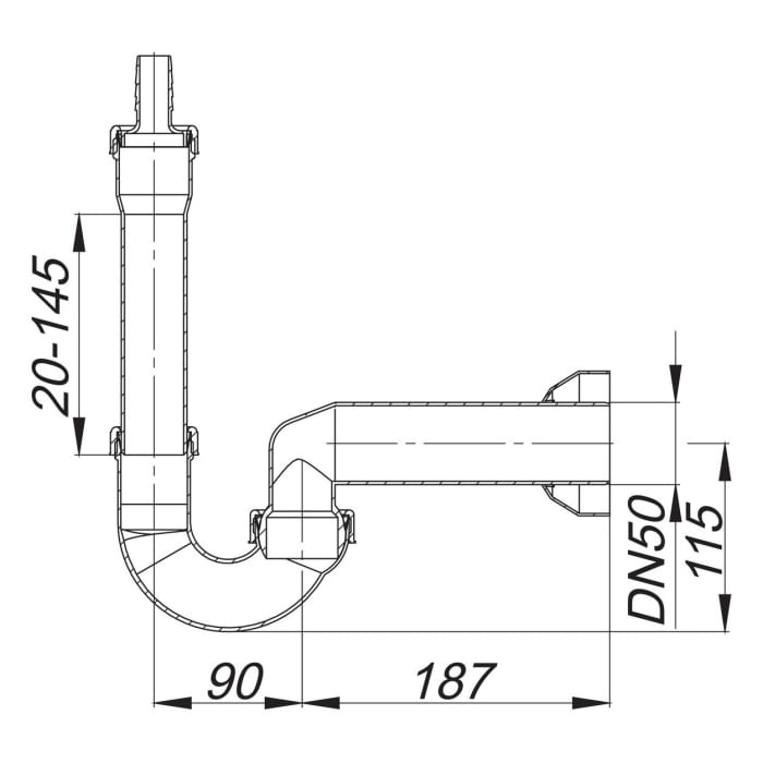 Dallmer Waschgeräte Siphon111, DN 50