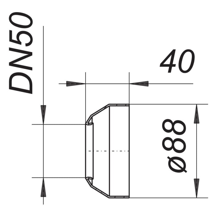 Dallmer Wandrosette R 5, DN 50