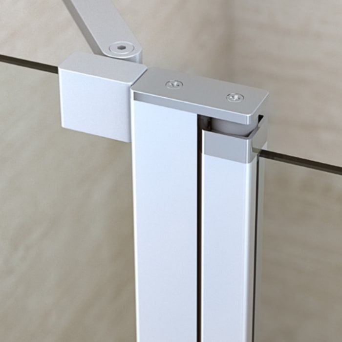 Dansani Match Badewannendrehtür mit Festteil 97 x 155 mit Klarglas