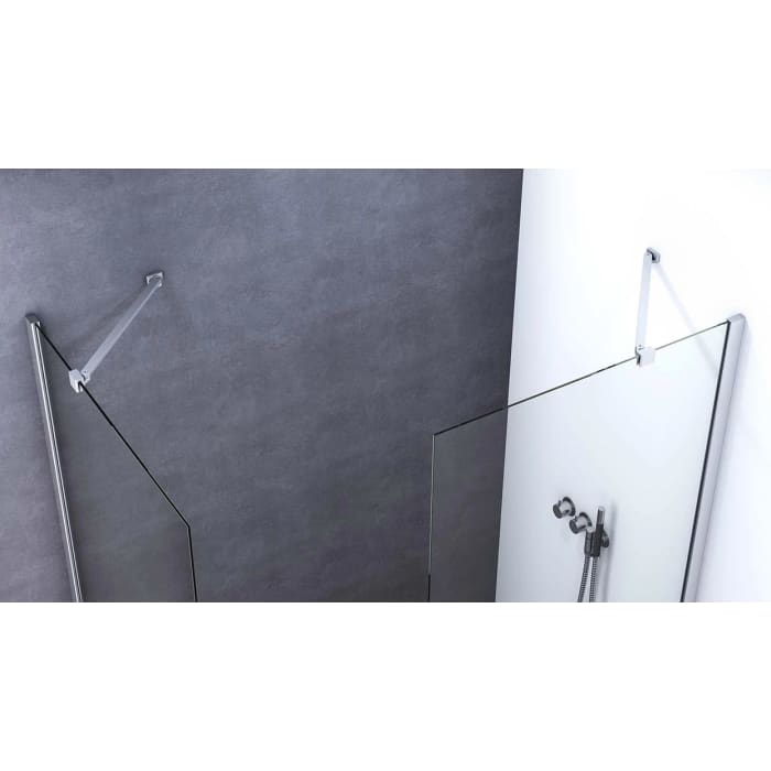 Dansani Match Festwand 87 x 197,5 cm mit Klarglas