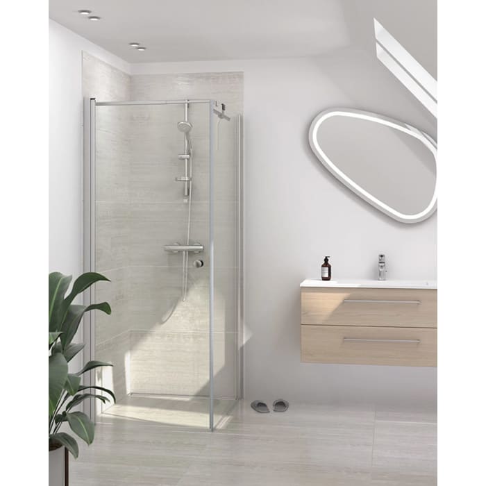 Dansani Match Festwand 87 x 197,5 cm mit Klarglas