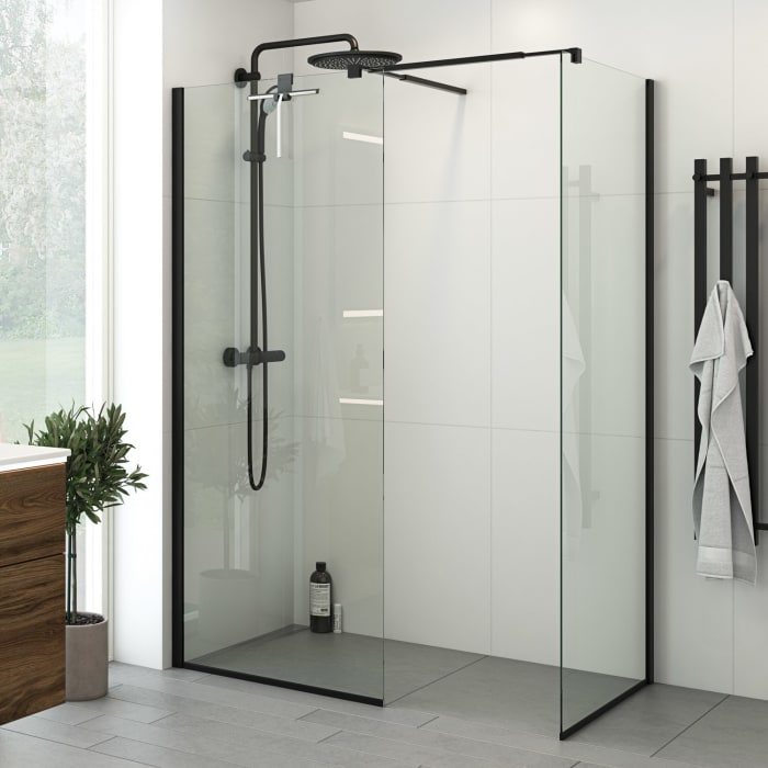 Dansani Match Festwand 89 x 197,5 cm mit Klarglas