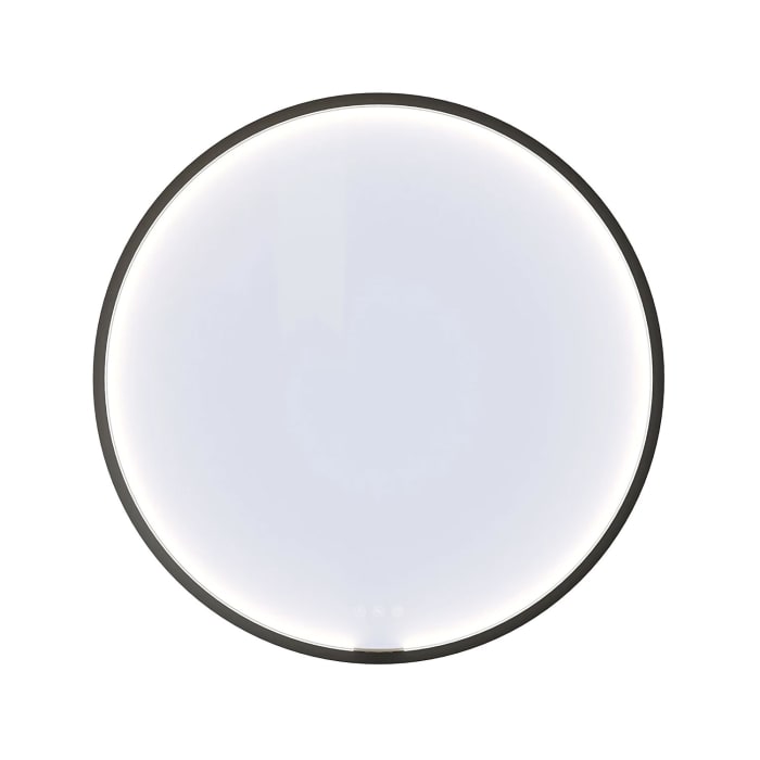 Dansani You Badspiegel Moon Ø 75 cm mit LED-Beleuchtung und Spiegelheizung in Weiß matt