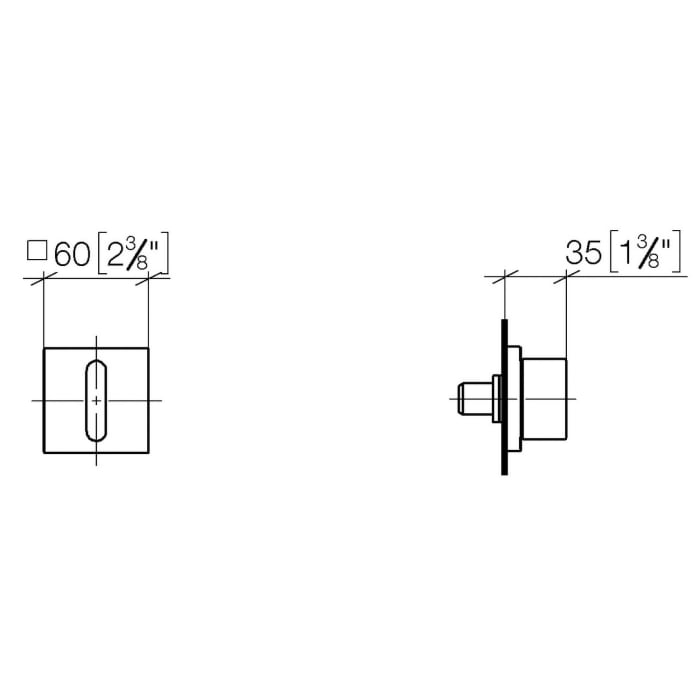 Dornbracht CL.1 Unterputzventil linksschließend 1/2