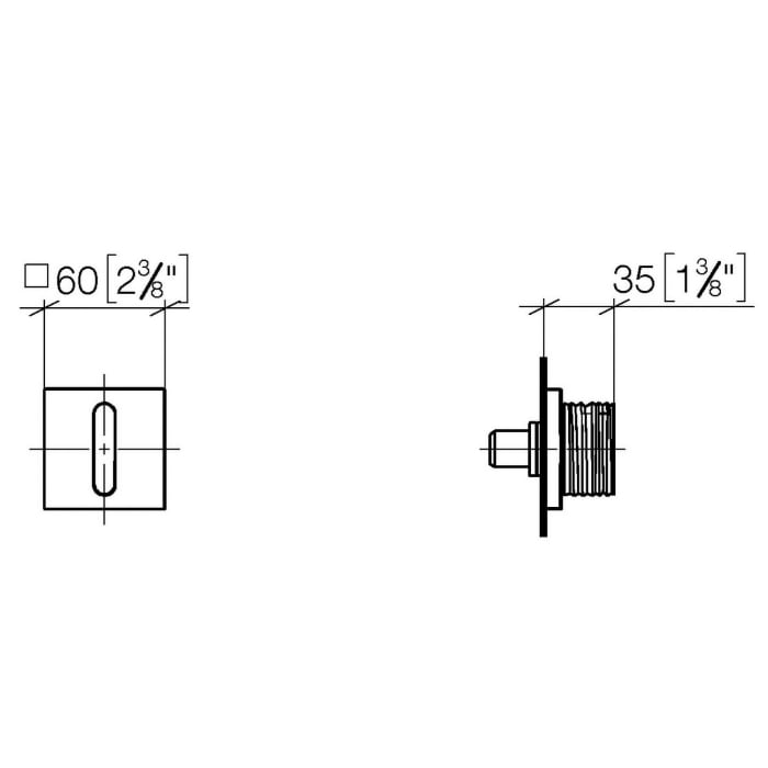 Dornbracht CL.1 Unterputzventil linksschließend 1/2