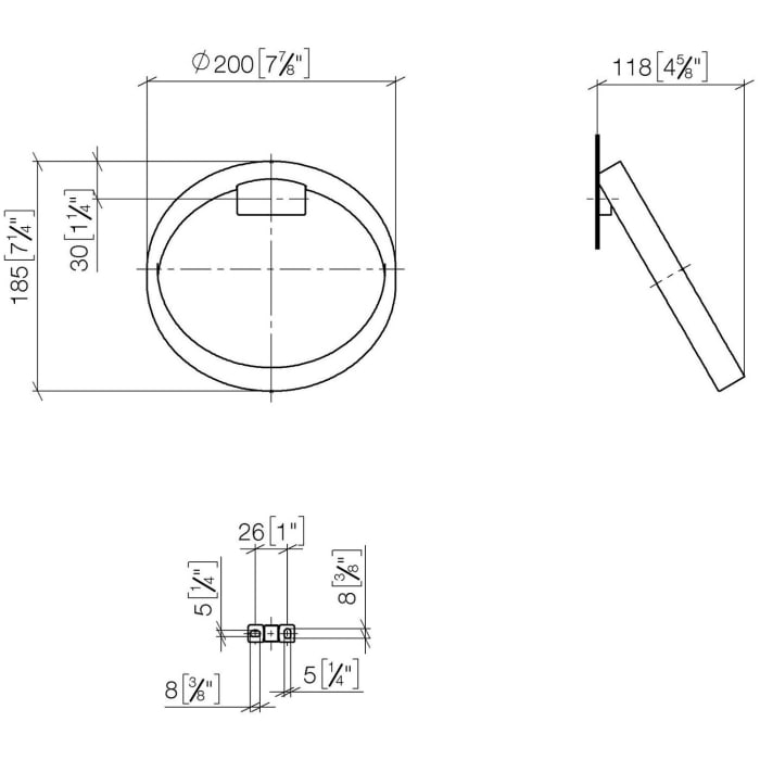 Dornbracht CYO Handtuchring rund