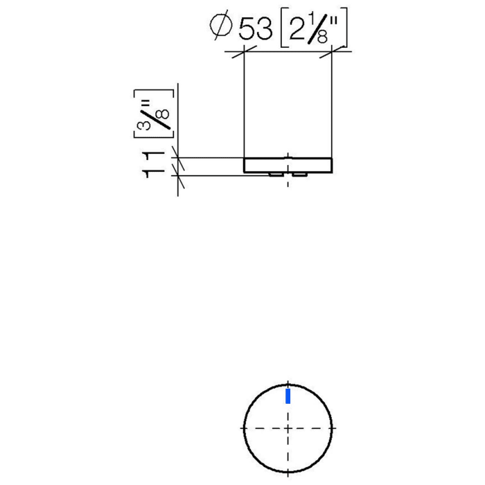 Dornbracht CYO Griffeinsatz blau