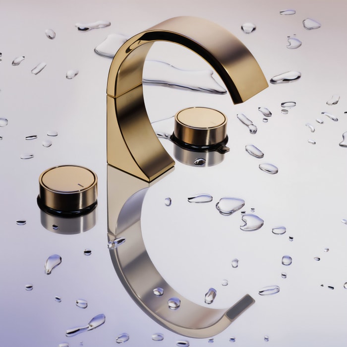 Dornbracht CYO Griffeinsatz mit Kennzeichnung warm