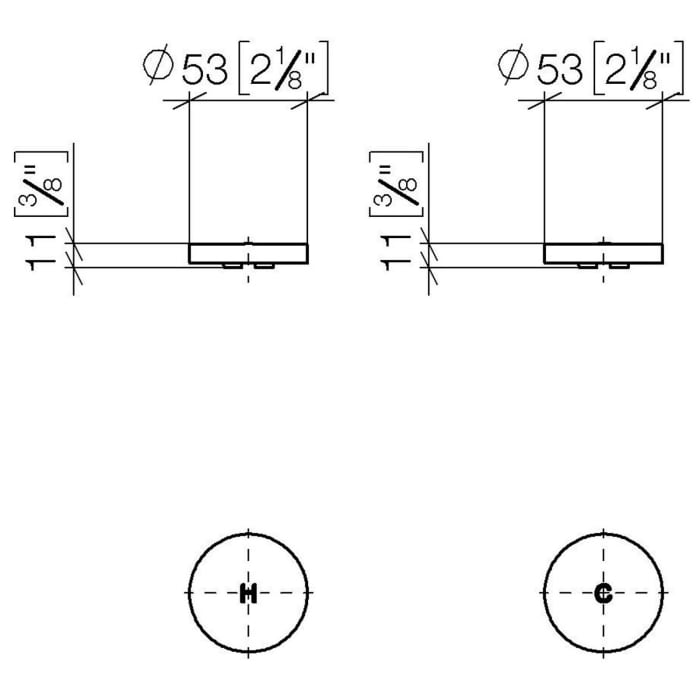 Dornbracht CYO Set Griffeinsatz H&C