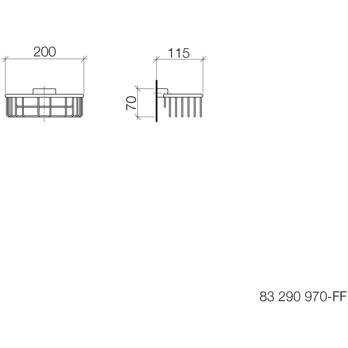Dornbracht Duschkorb für Wandmontage - SERIENNEUTRAL