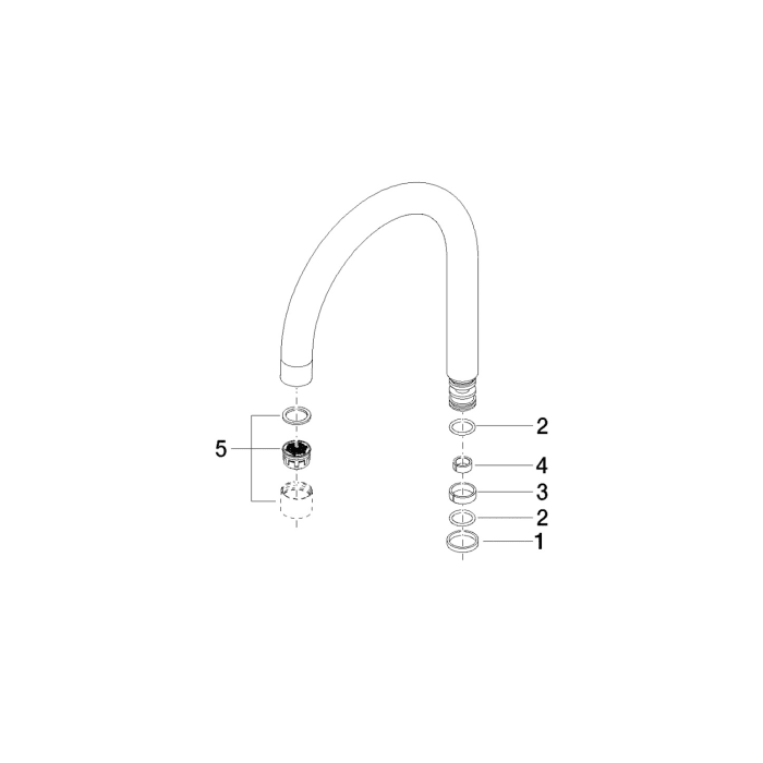 Dornbracht Tara Logic Ersatz-Auslauf