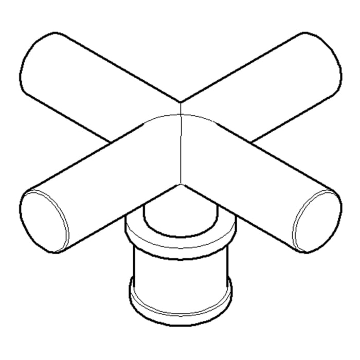 Dornbracht Ersatzgriff 7 x 7 x 4,3 cm