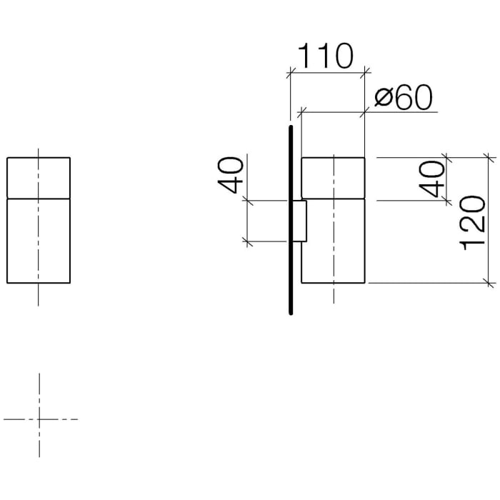 Dornbracht Glashalter Wandmodell komplett