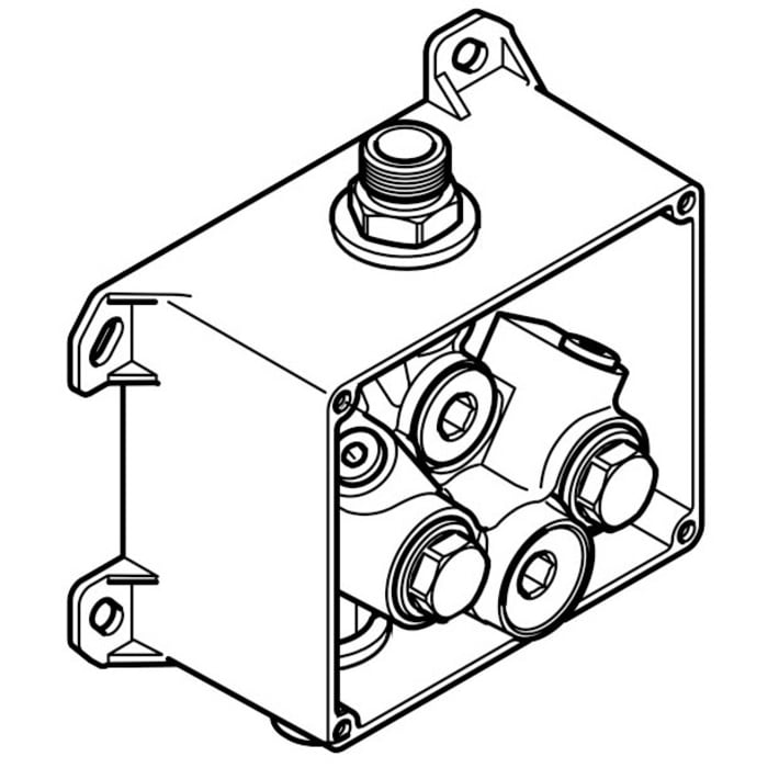 Dornbracht eSet Touchfree Waschtischbatterie mit Temperatureinstellung zur Kombination mit Standarmaturen