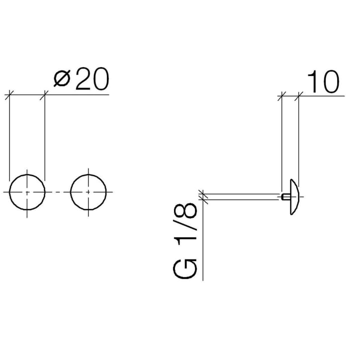 Dornbracht Zierkappen für Perfecto Montagesystem