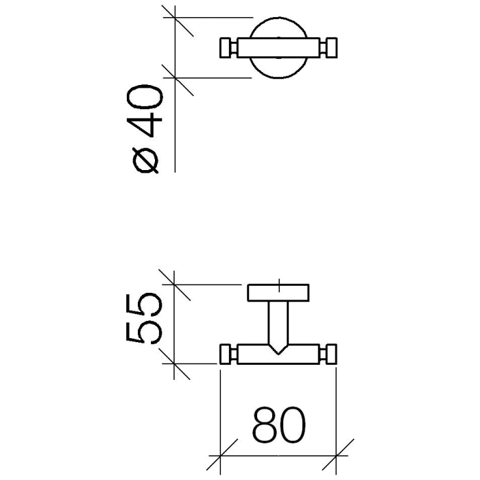 Dornbracht Handtuchhaken 2-teilig