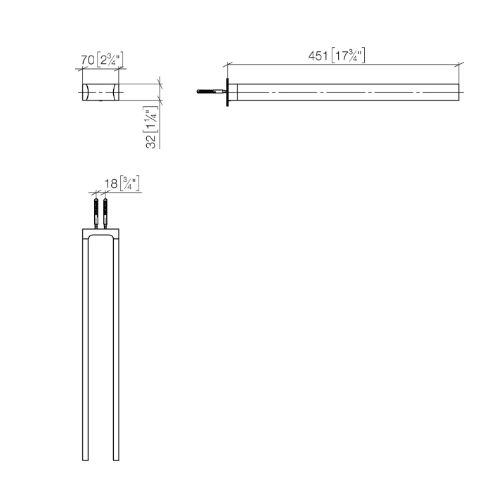 Dornbracht IMO Handtuchhalter 2-teilig