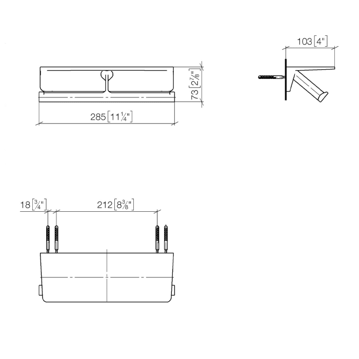 Dornbracht IMO Papierrollenhalter für 2 Rollen