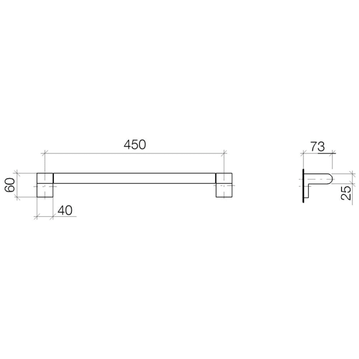 Dornbracht IMO Badetuchhalter 45 cm