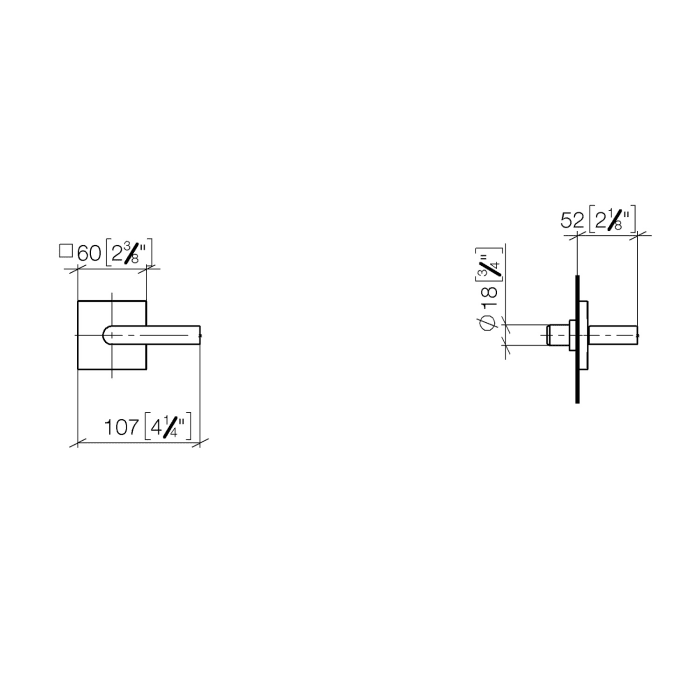 Dornbracht IMO Unterputzventil rechtsschließend 3/4
