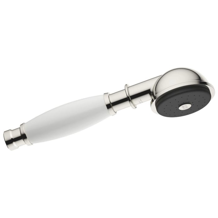 Dornbracht Madison Metallhandbrause mit Porzellangriff, wassersparend