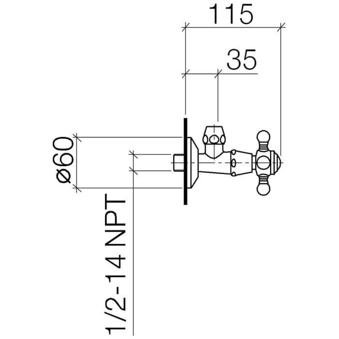 Dornbracht Madison Eckventil kalt