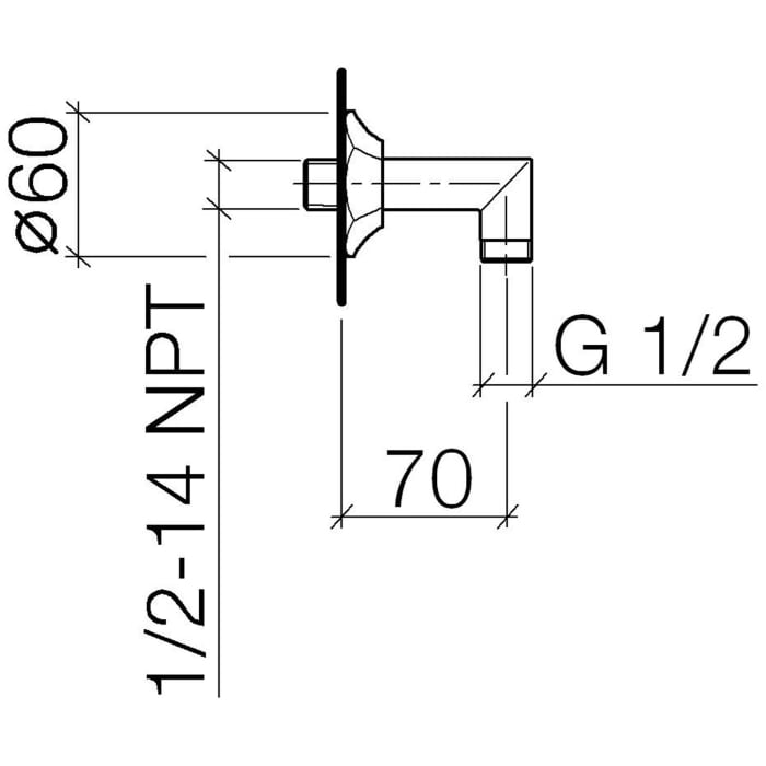 Dornbracht Madison Flair Wandanschlussbogen