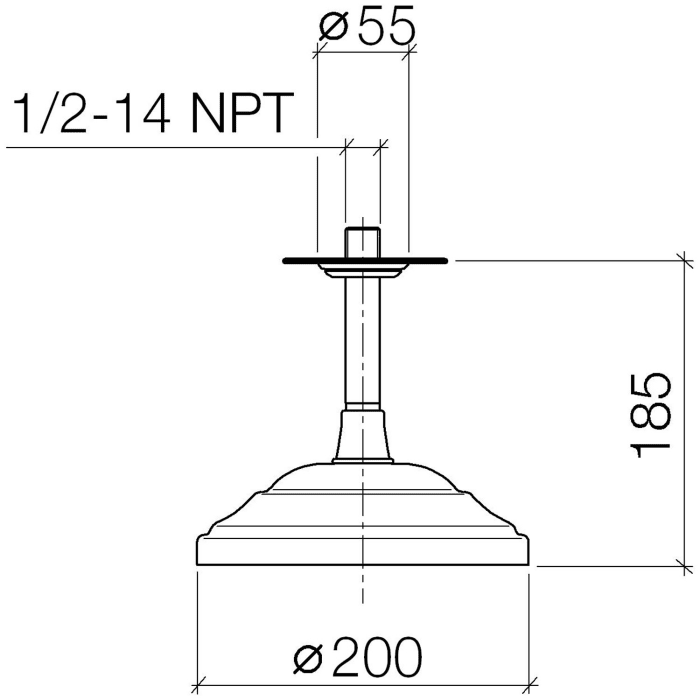Dornbracht Madison Regenbrause mit Deckenanbindung
