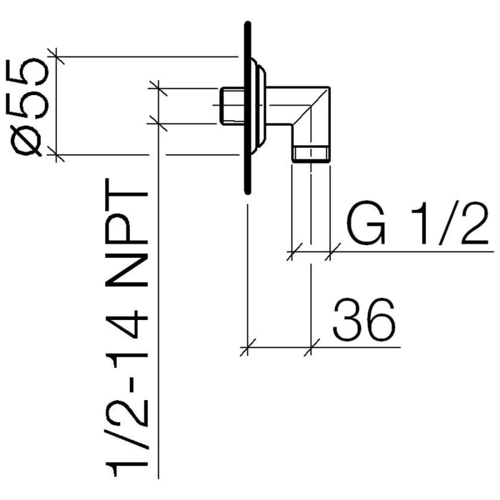 Dornbracht Madison Wandanschlussbogen