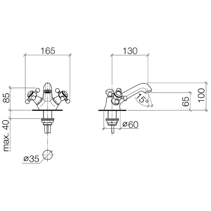 Dornbracht Madison Waschtisch-Einlochbatterie
