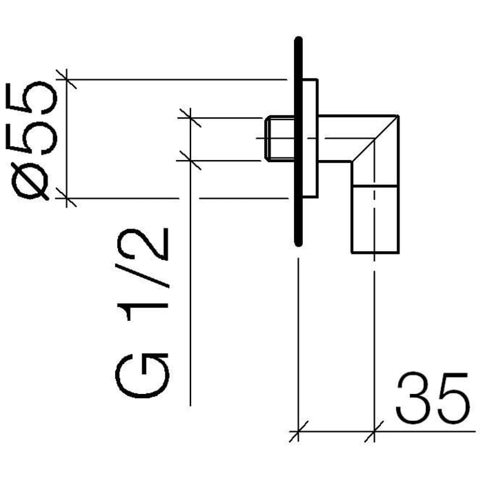 Dornbracht Wandanschlussbogen