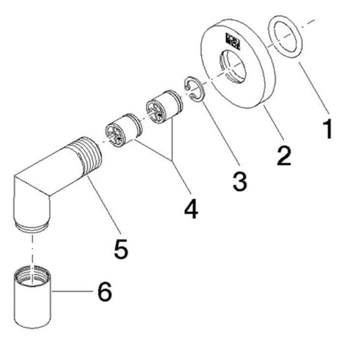 Dornbracht Wandanschlussbogen