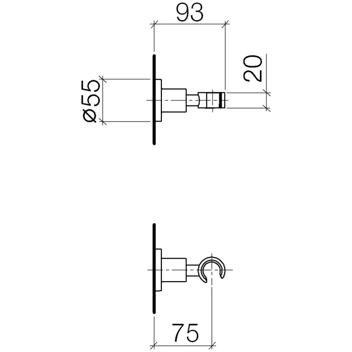 Dornbracht TARA Brausehalter