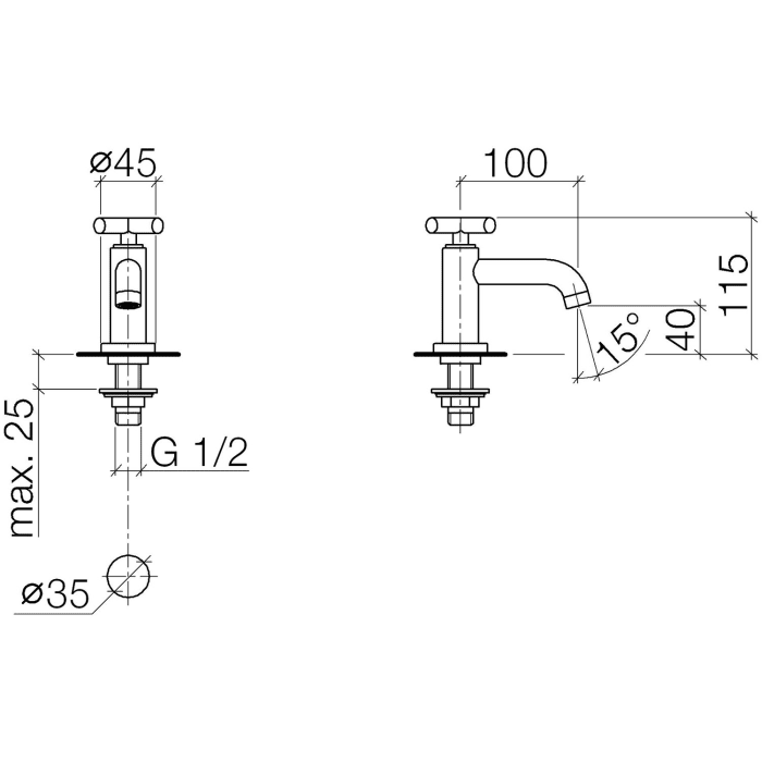 Dornbracht TARA Standventil