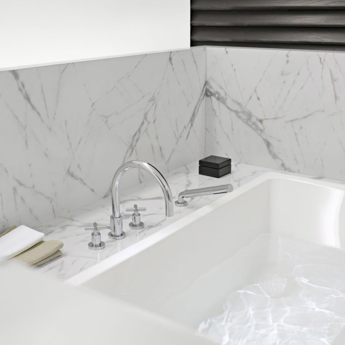 Dornbracht TARA Wannen-Vierlochbatterie für Wannenrand-/ Fliesenrandmontage