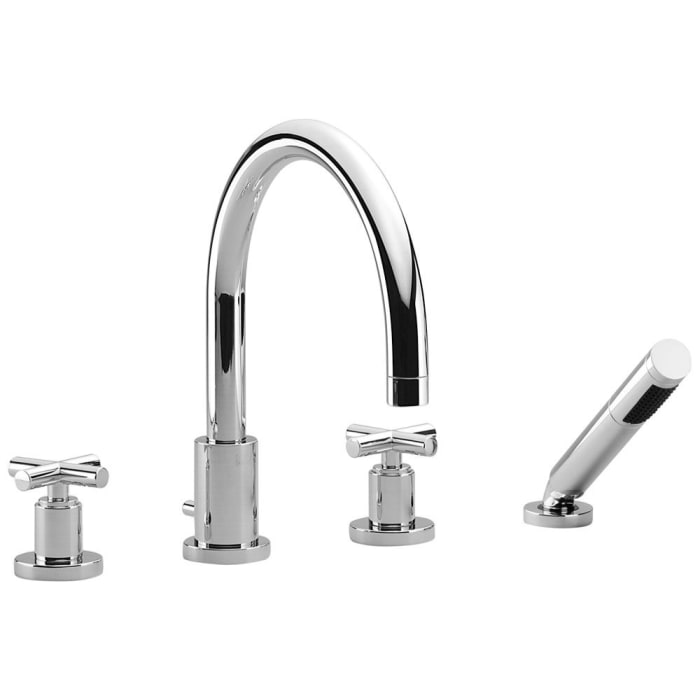 Dornbracht TARA Wannen-Vierlochbatterie für Wannenrand-/ Fliesenrandmontage