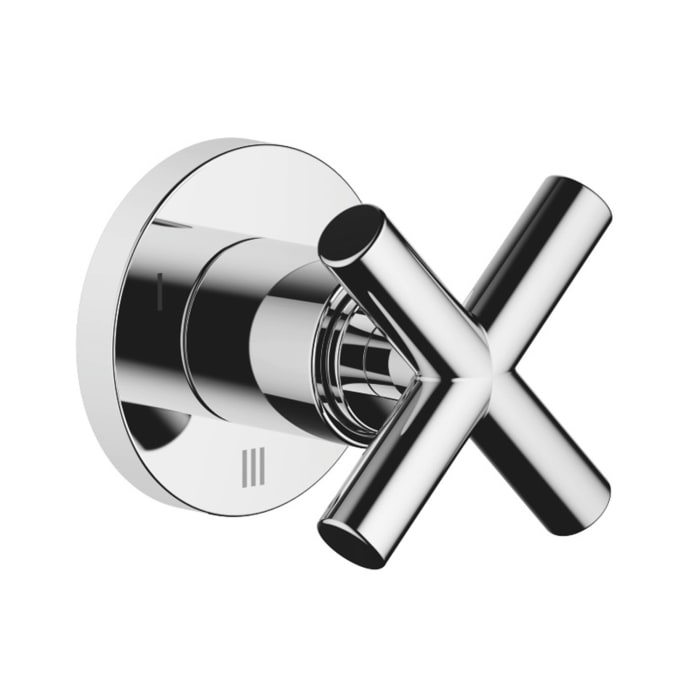 Dornbracht TARA UP-Dreiwege-Umstellung mit Kreuzgriff