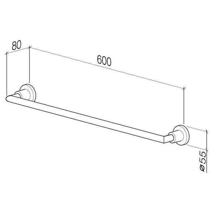 Dornbracht TARA Badetuchhalter 60 cm