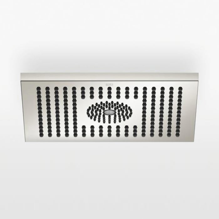 Dornbracht Regenbrause für Deckenanbindung mit LED Licht, 30 x 24 cm