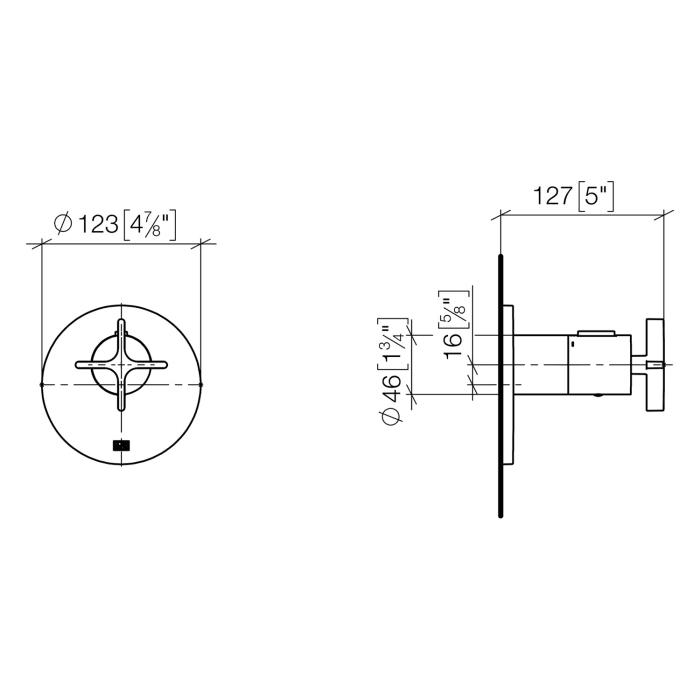 Dornbracht VAIA xTOOL UP-Thermostat ohne Mengenregulierung 3/4