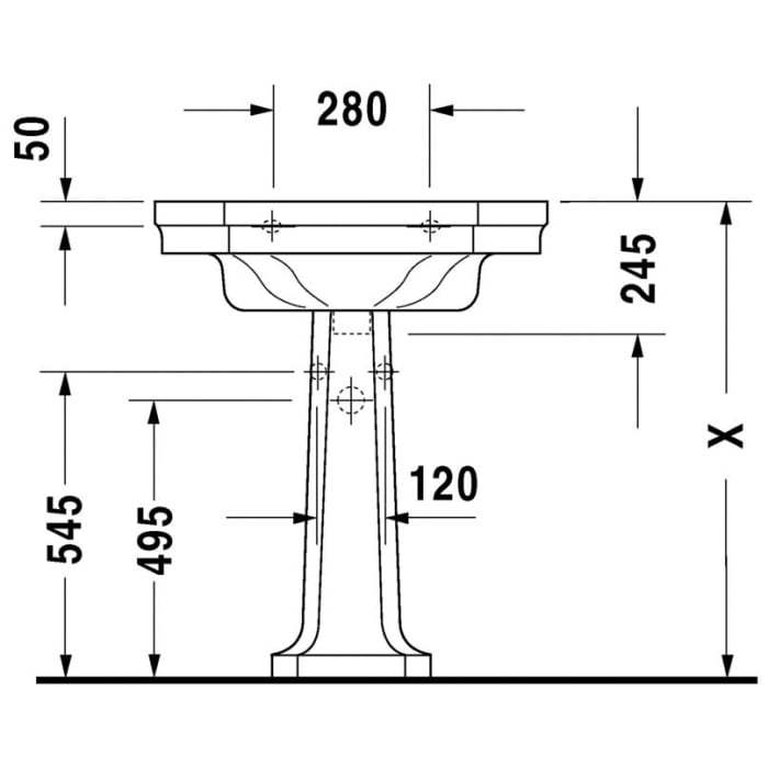 Duravit 1930 Waschtisch 70 cm