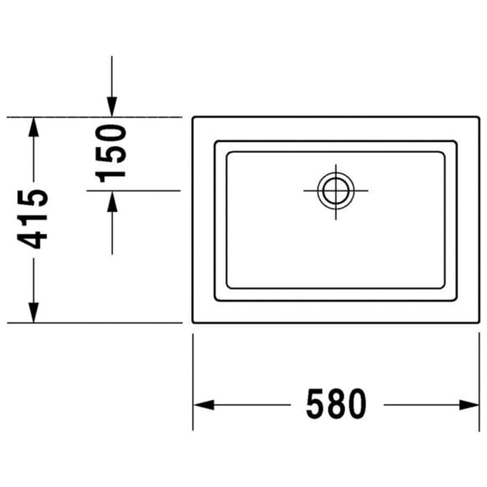 Duravit Design Classics Einbauwaschtisch Universal 58 cm