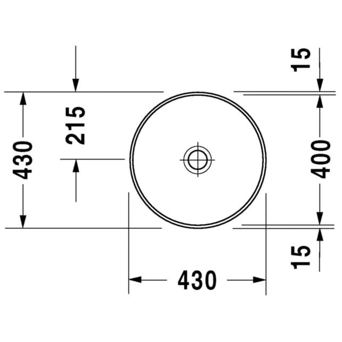 Duravit Architec Einbauwaschtisch 40 cm