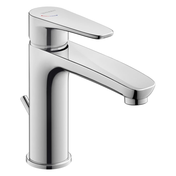 Duravit B.1 Einhebel-Waschtischmischer M FreshStart und MinusFlow, mit Zugstangen-Ablaufgarnitur