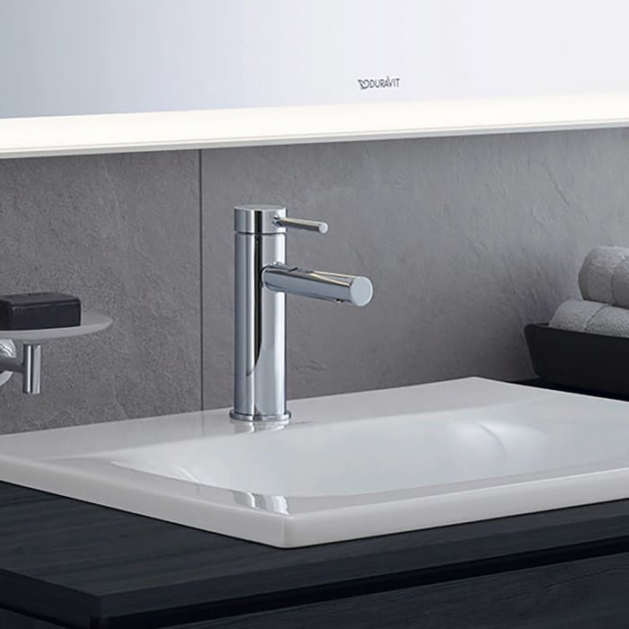 Duravit Circle Einhebel-Waschtischmischer M ohne Zugstangen-Ablaufgarnitur