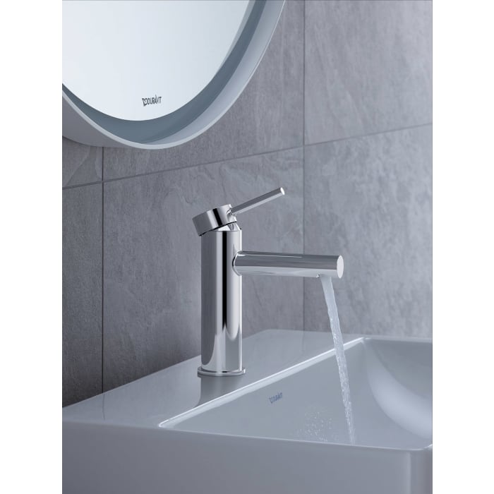 Duravit Circle Einhebel-Waschtischmischer M ohne Zugstangen-Ablaufgarnitur